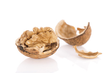Walnut isolated over white background