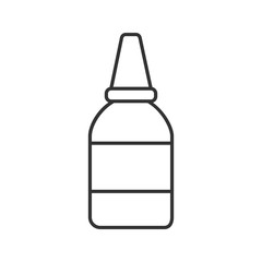 Eye or nasal drops linear icon