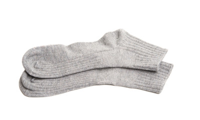 gray socks isolated
