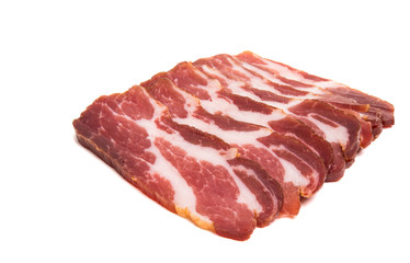 jerky meat isolated