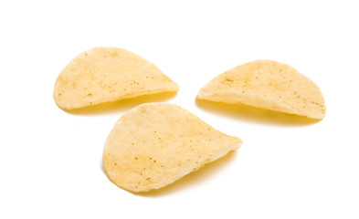 potato chips isolated