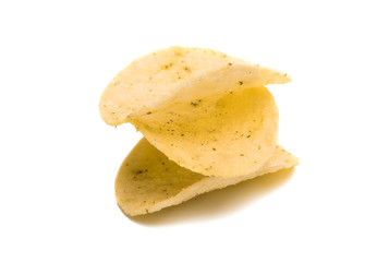 Naklejka na ściany i meble potato chips isolated