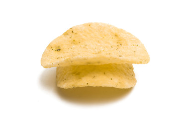 potato chips isolated
