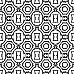 Seamless decorative pattern in a black - white colors