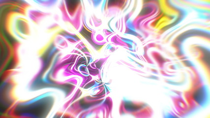 Abstract glow energy background with visual illusion and wave effects, 3d rendering computer generating