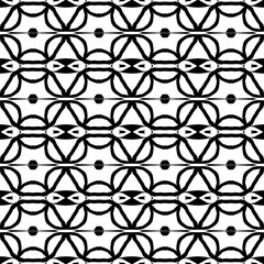 Seamless decorative pattern in a black - white colors