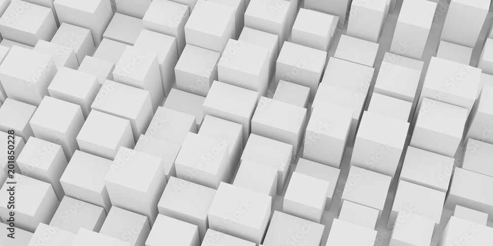 Poster abstract various size of white box in grid pattern,concept of urban city planning.architecture eleme