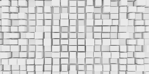 Abstract various size of white box in grid pattern,Concept of urban city planning.Architecture element .