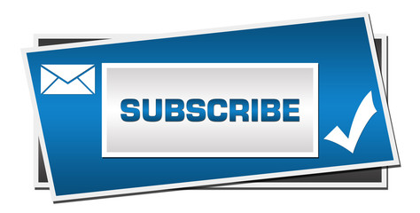 Subscribe Blue Grey Squares Symbol 