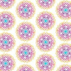 Mandala Seamless Pattern For Backgrounds