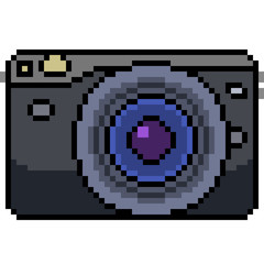 vector pixel art camera