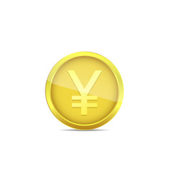 Golden Yen coin