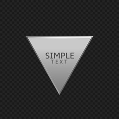 Silver triangle label
