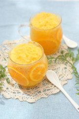オレンジのシャーベット