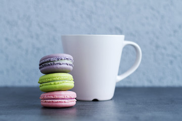macaroons and coffee