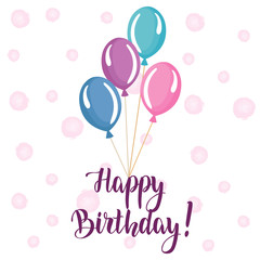 Happy Birthday banner.