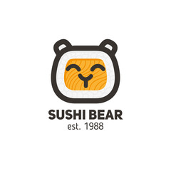Logo of sushi bear, for the restaurant of Asian cuisine