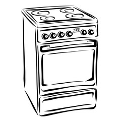 Household appliances, kitchen, electric stove
