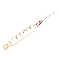 Fototapeta premium Syringe with needle, medicine, treatment
