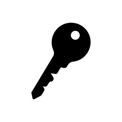 Key icon, vector isolated object.