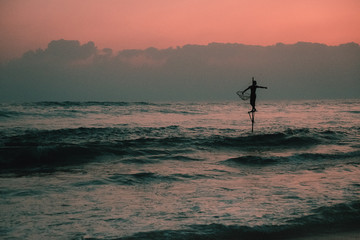 Fototapeta premium Fisher Sri Lanka 