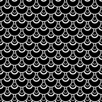 Seamless pattern in fish scale design.