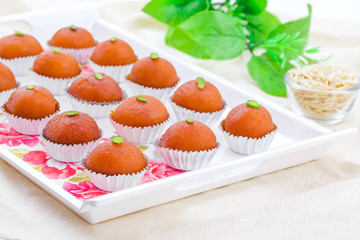 Indian Traditional Special Sweet Food Gulab Jamun