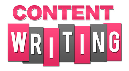 Content Writing Professional Pink Grey 