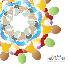 Brochure header layout template