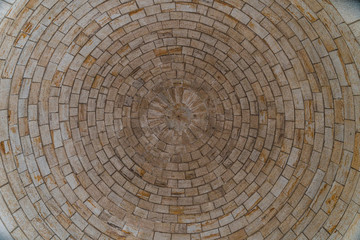 wall stone backgrond round