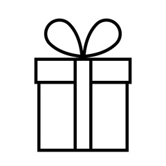 Gift icon flat