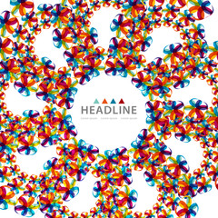 Brochure header layout template