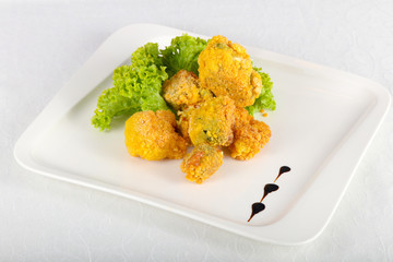Fried broccoli