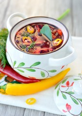 Red soup 