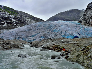 Norway-view on the glacier Nigardsbreen