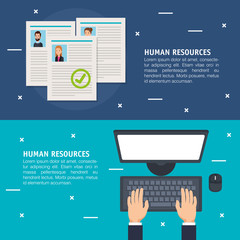 human resources set icons vector illustration design