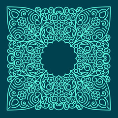 Linear frames, design template. 