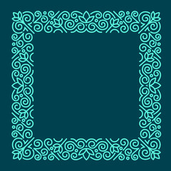 Linear frames, design template. 