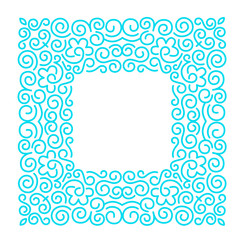 Linear frames, design template. 