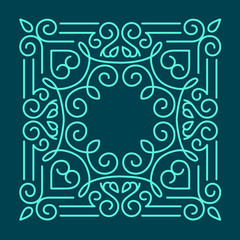 Linear frames, design template. 