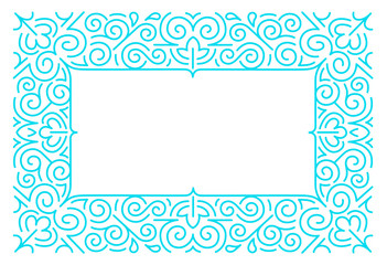 Linear frames, design template. 