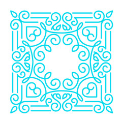 Linear frames, design template. 