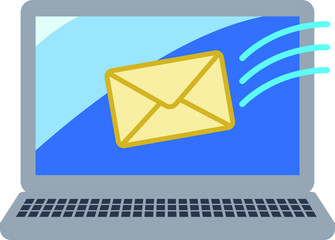 Notebook PC to receive mail