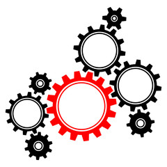 Gears Graphics Black/Red