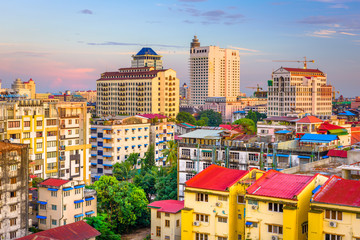 Yangon, Myanmar Downtown Cityscape