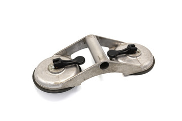 Suction Lifter - Tool platform - The open floor in Server room raised floor tile lifter, isolated white background.