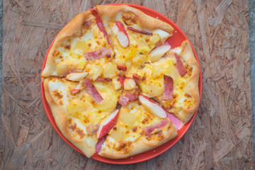 Closeup of delicious Pizza