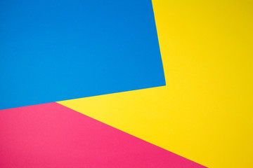 Colorful papers geometry flat composition background