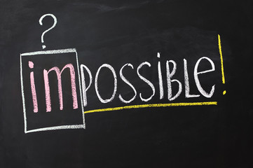 Chalkboard with words 