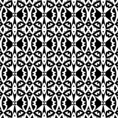 Seamless decorative pattern in a black - white colors